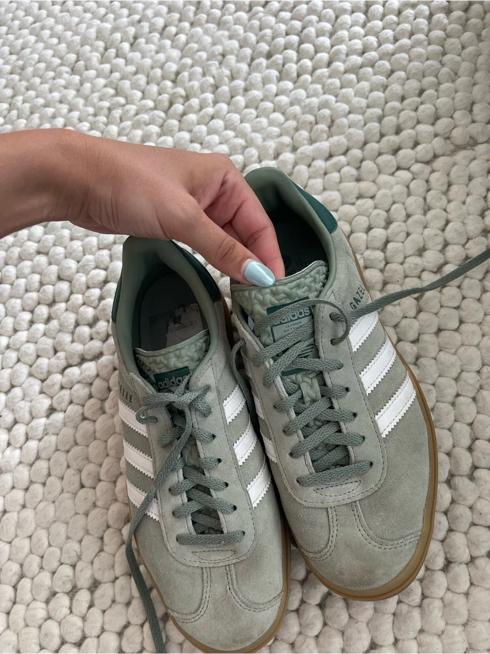Adidas Green Suede Gazelle Sneakers